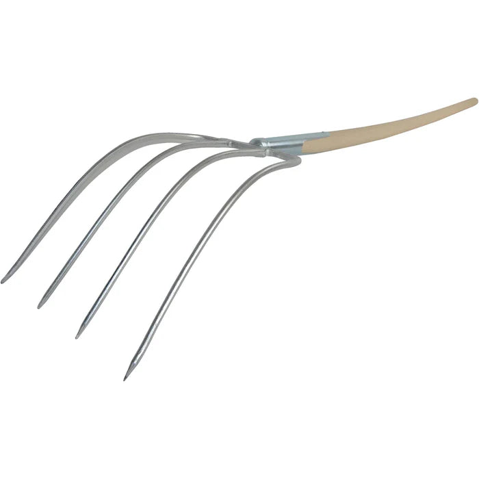 Austrian Manure Fork, 4 Tines – Size 31x23cm, with ferrule and 53-inch handle