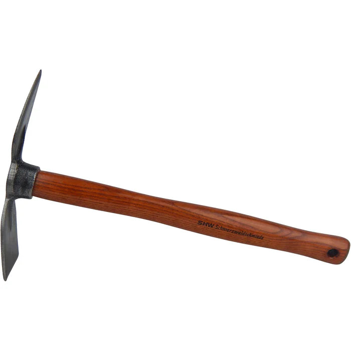German Rex Hand Duo-Hoe with flat and pointed blade, ash handle 40 cm