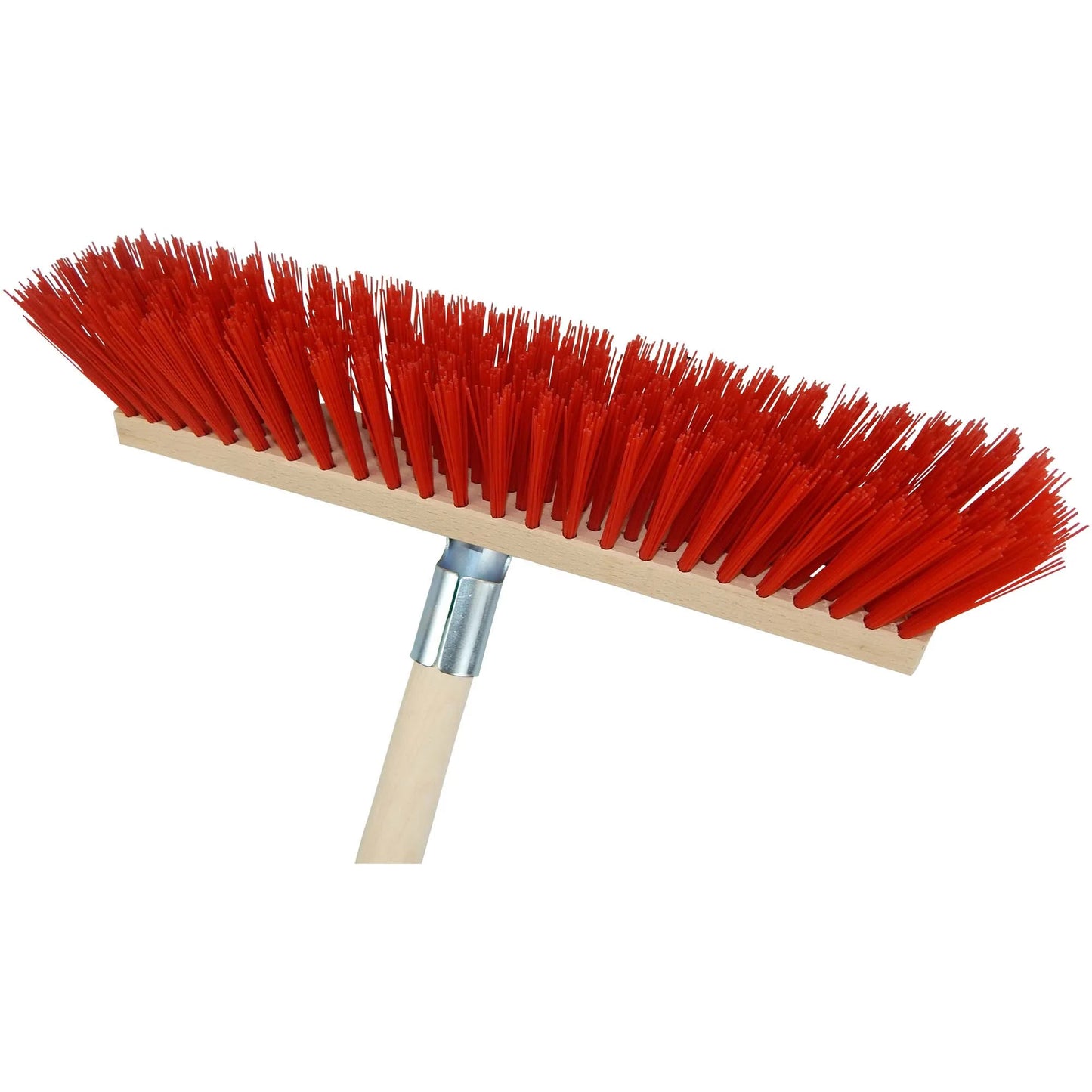 16-inch German Push Broom with Scraper