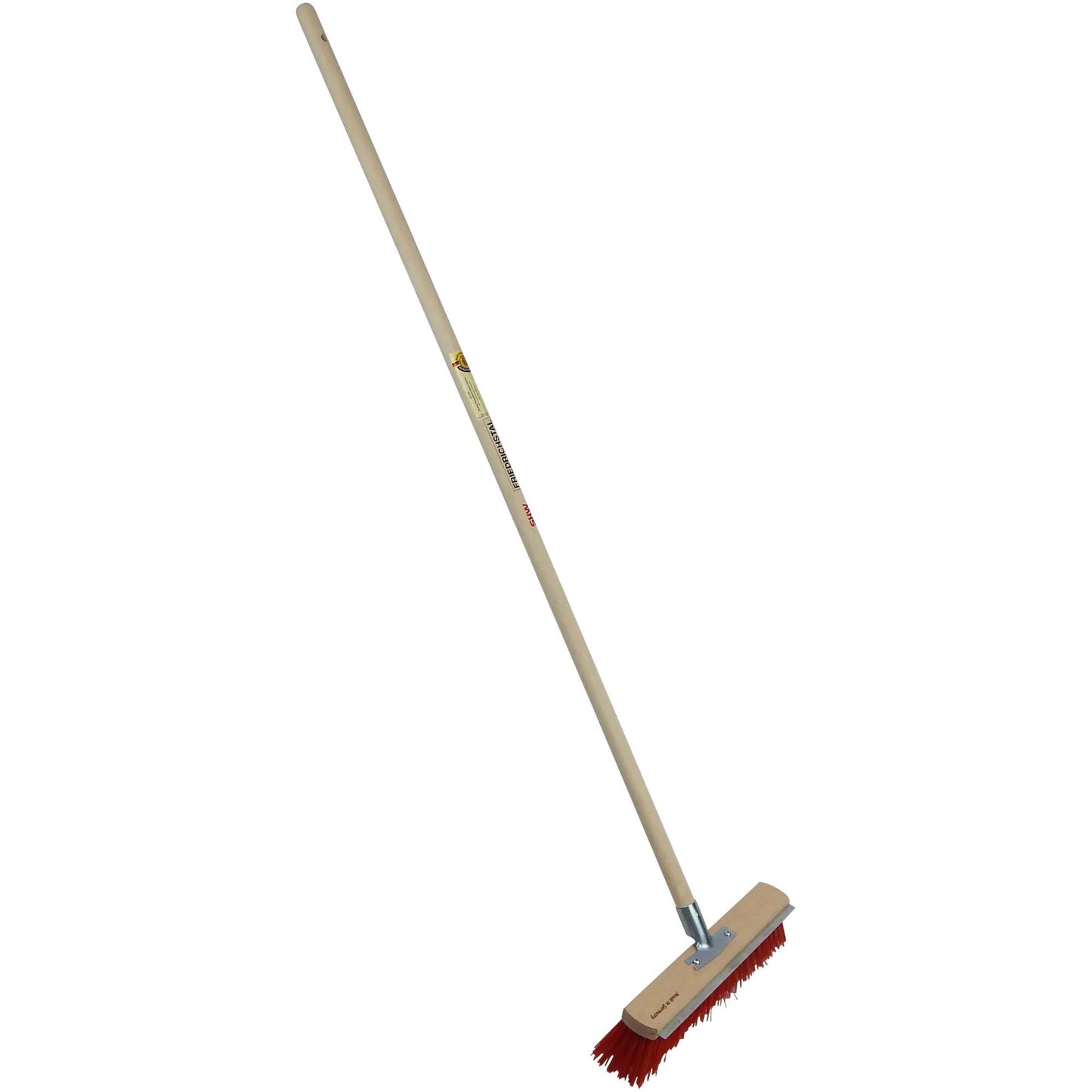 16-inch German Push Broom with Scraper