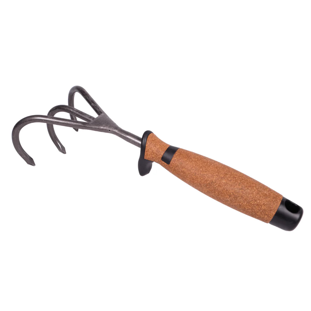 Rex Cork grip Cultivator with 3 Tines - Made in Germany