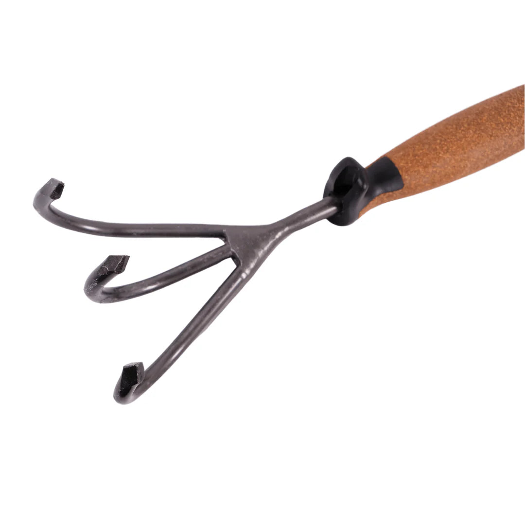 Rex Cork grip Cultivator with 3 Tines - Made in Germany