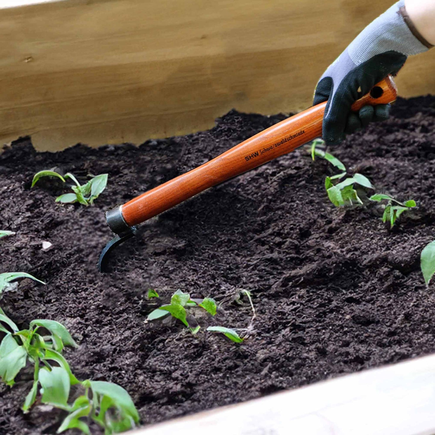 Rex Bio Raised Bed Fork – with ash handle, 40 cm