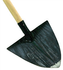 Pointed Laminated Shovel - 11.5"x 12.5" with 53" Beech Handle