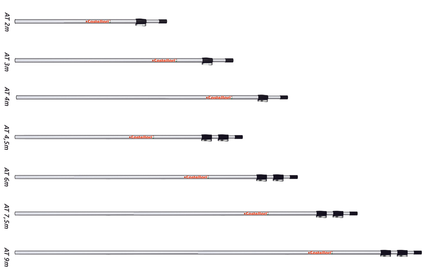 AT 4.5M Telescopic Pole for Pruners and Saws