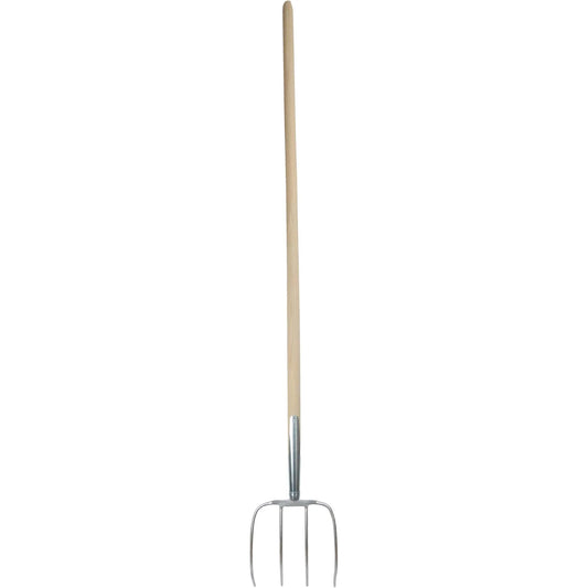 Austrian Manure Fork, 4 Tines – Size 31x23cm, with ferrule and 53-inch handle