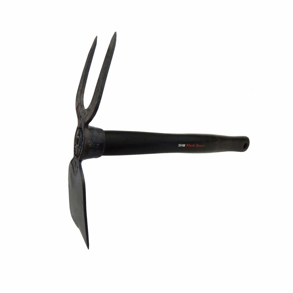 Two Sided Hand Hoe - Fork and Flat - 15-inch handle