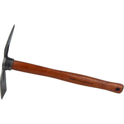 German Rex Hand Duo-Hoe with flat and pointed blade, ash handle 40 cm