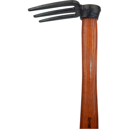 German Rex Hoe with 3 Tines – and ash wood handle 40 cm long