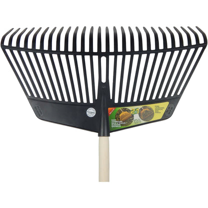 Nylon 2-in-1 Leaf Rake and Scoop