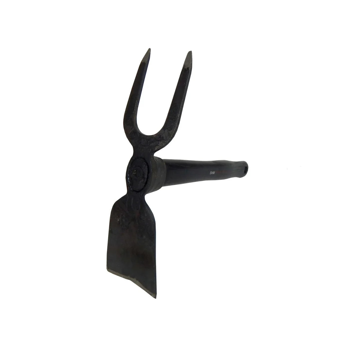 Two Sided Hand Hoe - Fork and Flat - 15-inch handle