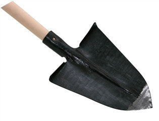 Pointed Spade with Step - Laminated with 53" Beech Handle