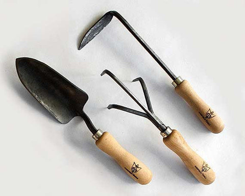 Garden Tools Set, 3 tools: Trowel, Cultivator & Weeder.